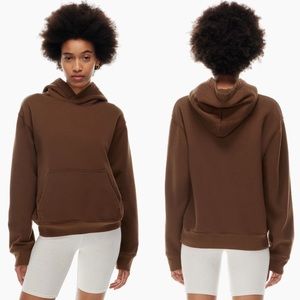 Aritzia | Tops | Aritzia Tna Extra Fleece Perfect Hoodie Cognac Chocolate  Brown Size S | Poshmark